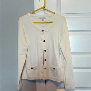 Banana Republic Cream Long Sleeve Cardigan